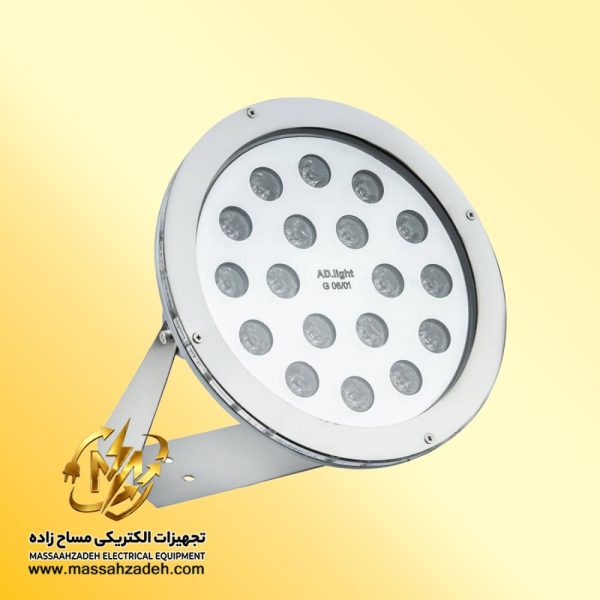 خرید و قیمت چراغ استخری روکار افرند 18 وات | فروشگاه تجهیزات الکتریکی مساح زاده